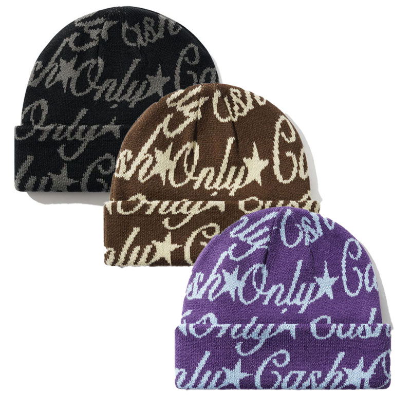 CASH ONLY(キャッシュオンリー)/ Script Beanie -3COLOR-