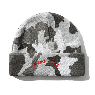 CASH ONLY(キャッシュオンリー)/ Logo Beanie -CAMO-