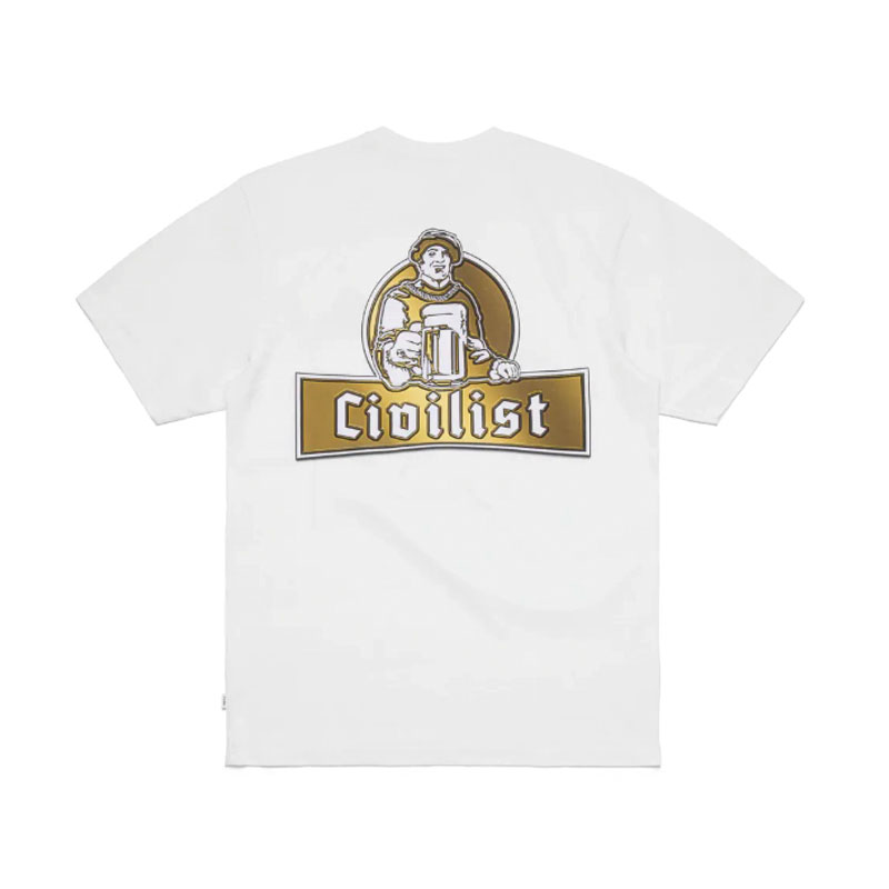 Civilist Berlin(シビリストベルリン)/ SCHULLE CHROME TEE -2COLOR-(WHITE)