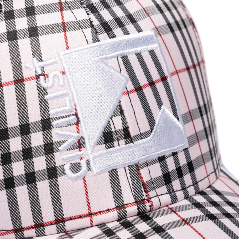 Civilist Berlin(シビリストベルリン)/ CHECKS LOW PRO CAP -PINK/BLUE-