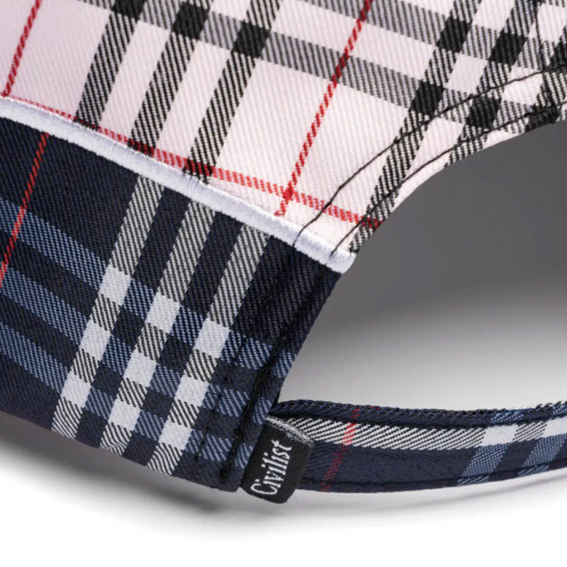 Civilist Berlin(シビリストベルリン)/ CHECKS LOW PRO CAP -PINK/BLUE-