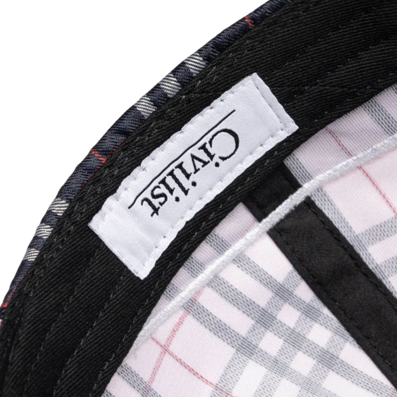 Civilist Berlin(シビリストベルリン)/ CHECKS LOW PRO CAP -PINK/BLUE-