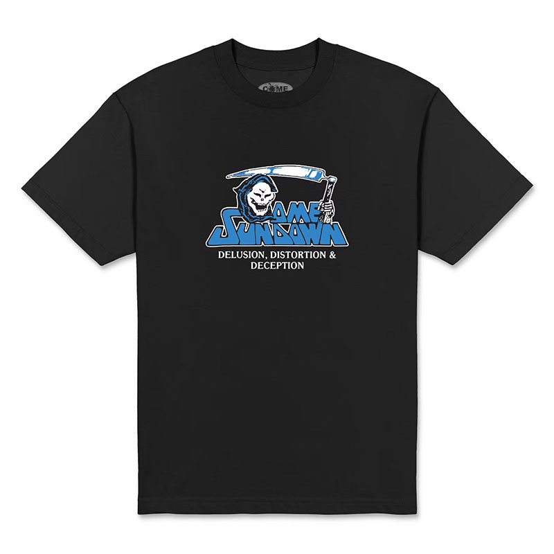 COME SUNDOWN(カムサンダウン)/ DELUSION SS TEE -2.COLOR-(BLACK)