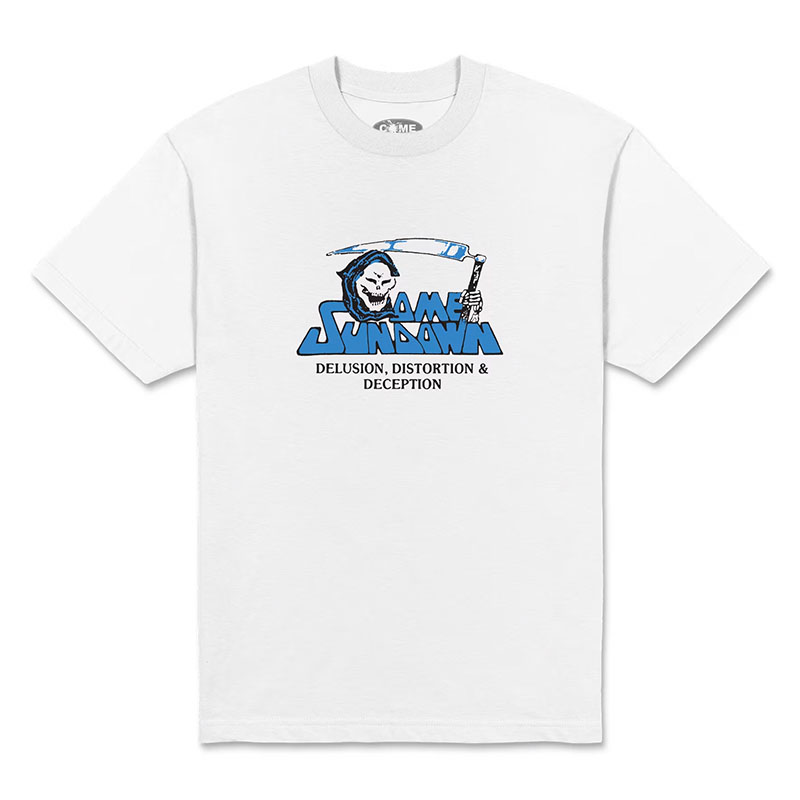 COME SUNDOWN(カムサンダウン)/ DELUSION SS TEE -2.COLOR-(WHITE)