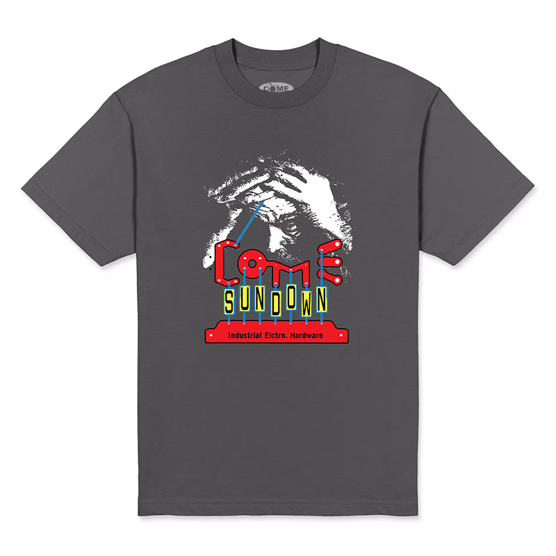 COME SUNDOWN(カムサンダウン)/ HARDWARE SS TEE -CHARCOAL-