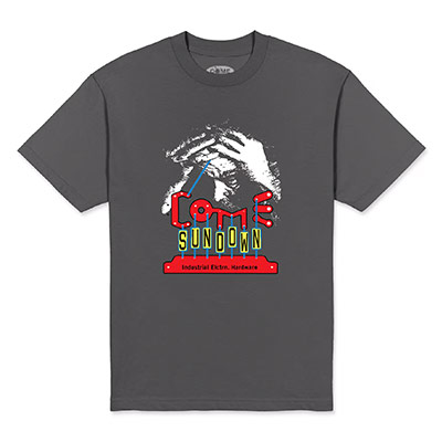 COME SUNDOWN(カムサンダウン)/ HARDWARE SS TEE -CHARCOAL-