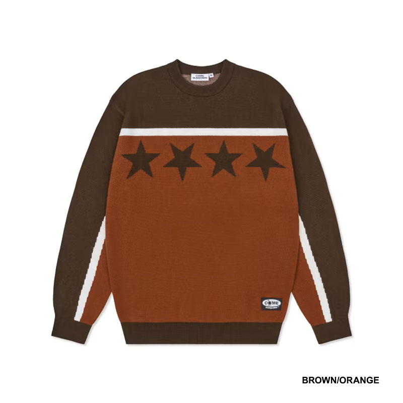 COME SUNDOWN(カムサンダウン)/ BURN OUT KNIT -2COLOR-