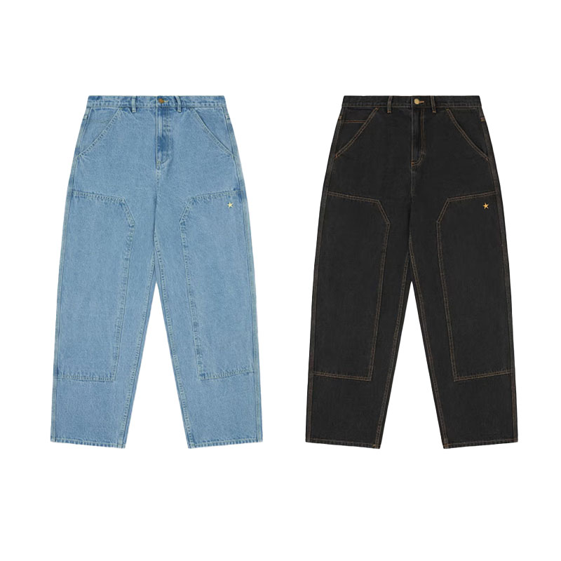 COME SUNDOWN(カムサンダウン)/ BURN OUT DOUBLE KNEE JEANS -2COLOR-