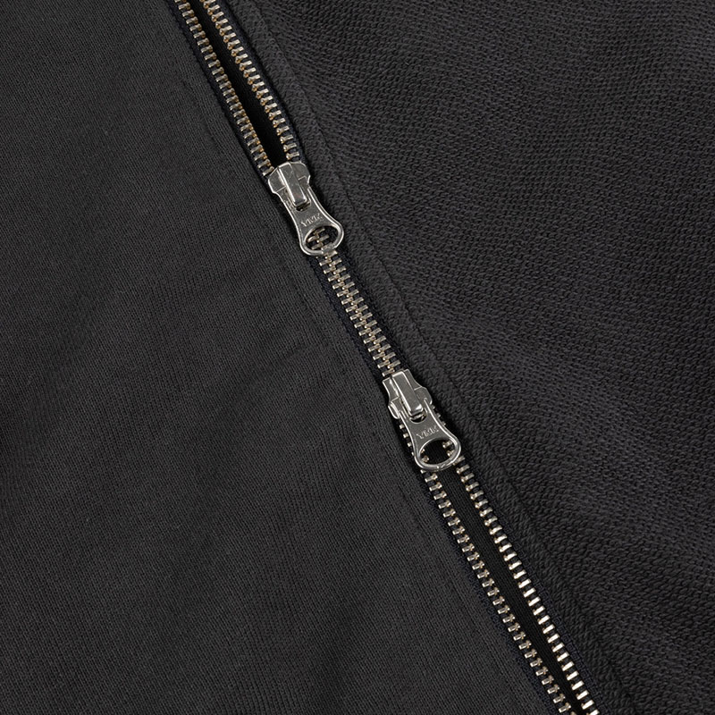 Dime MTL(ダイム)/ REVERSE FRENCH TERRY ZIP HOODIE -BLACK-