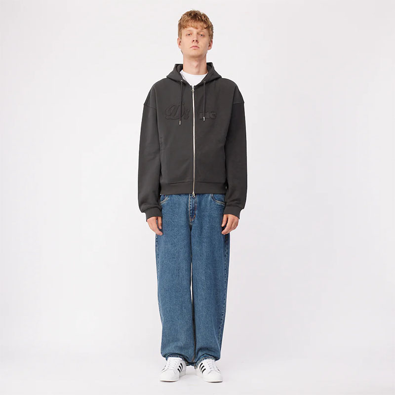 Dime MTL(ダイム)/ REVERSE FRENCH TERRY ZIP HOODIE -BLACK-