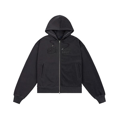 Dime MTL(ダイム)/ REVERSE FRENCH TERRY ZIP HOODIE -BLACK-