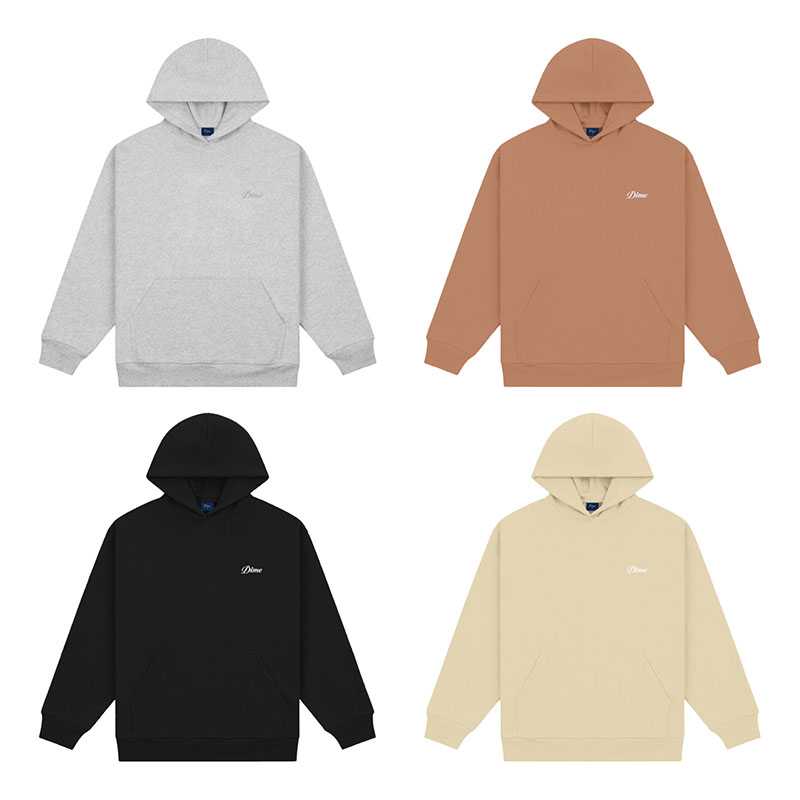 Dime MTL(ダイム)/ CURSIVE SMALL LOGO HOODIE -4.COLOR-