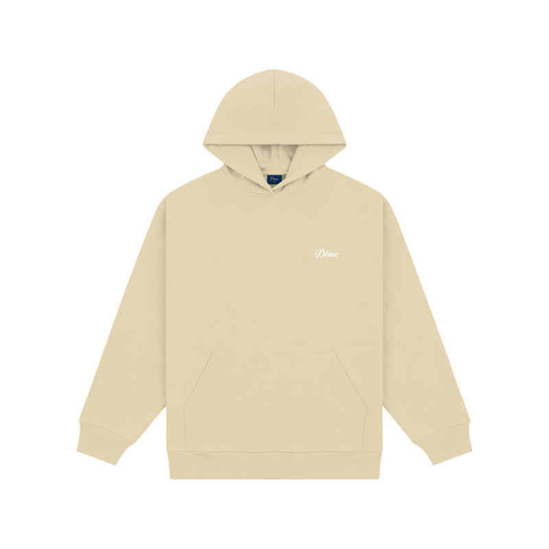 Dime MTL(ダイム)/ CURSIVE SMALL LOGO HOODIE -4.COLOR-(CREAM)