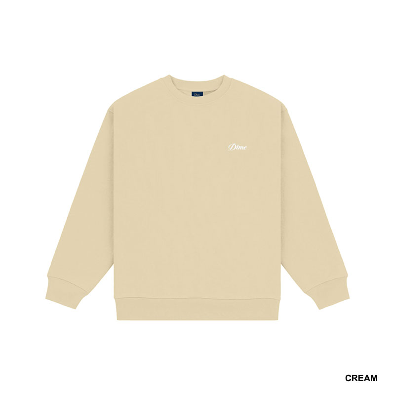 Dime MTL(ダイム)/ CURSIVE SMALL LOGO CREWNECK -4.COLOR-