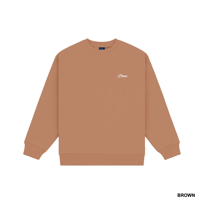 Dime MTL(ダイム)/ CURSIVE SMALL LOGO CREWNECK -4.COLOR-