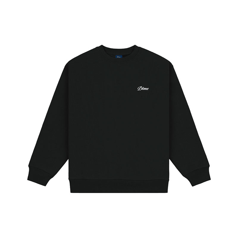 Dime MTL(ダイム)/ CURSIVE SMALL LOGO CREWNECK -4.COLOR-(BLACK)