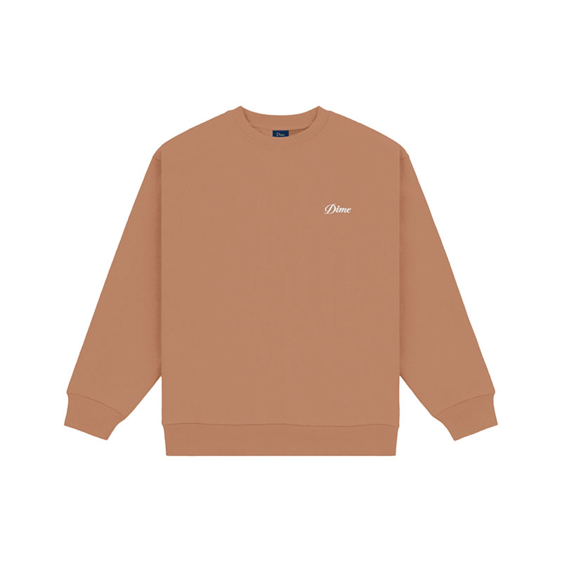 Dime MTL(ダイム)/ CURSIVE SMALL LOGO CREWNECK -4.COLOR-(BROWN)