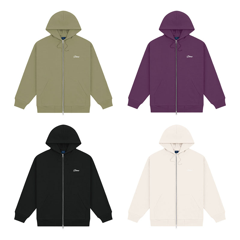 Dime MTL(ダイム)/ CURSIVE ZIP HOODIE -4.COLOR-