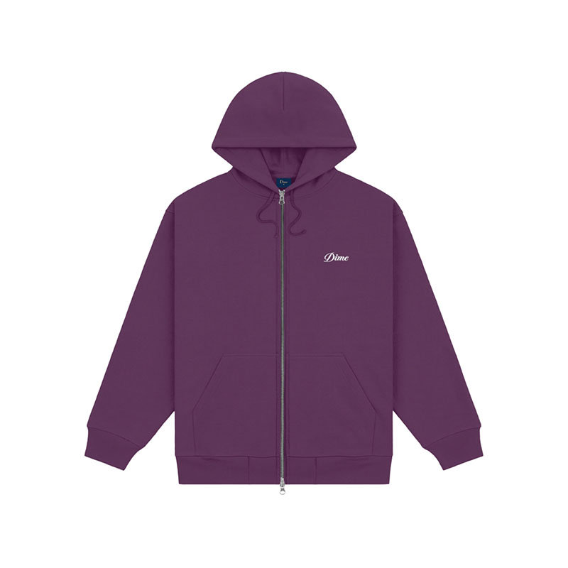Dime MTL(ダイム)/ CURSIVE ZIP HOODIE -4.COLOR-(PURPLE)