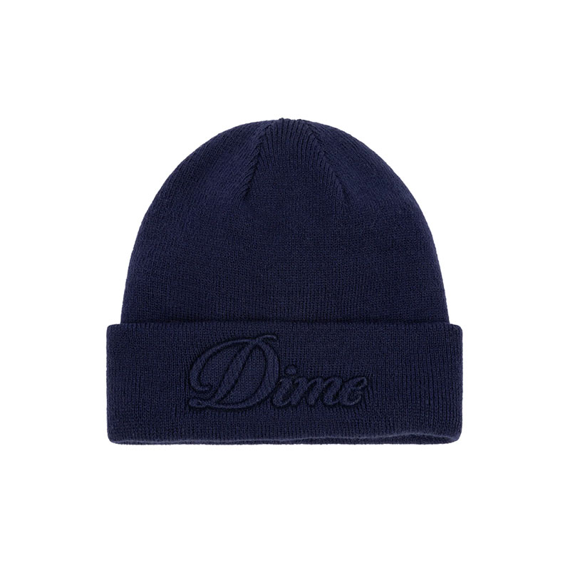 Dime MTL(ダイム)/ CURSIVE FOLD BEANIE -3.COLOR-(NAVY)