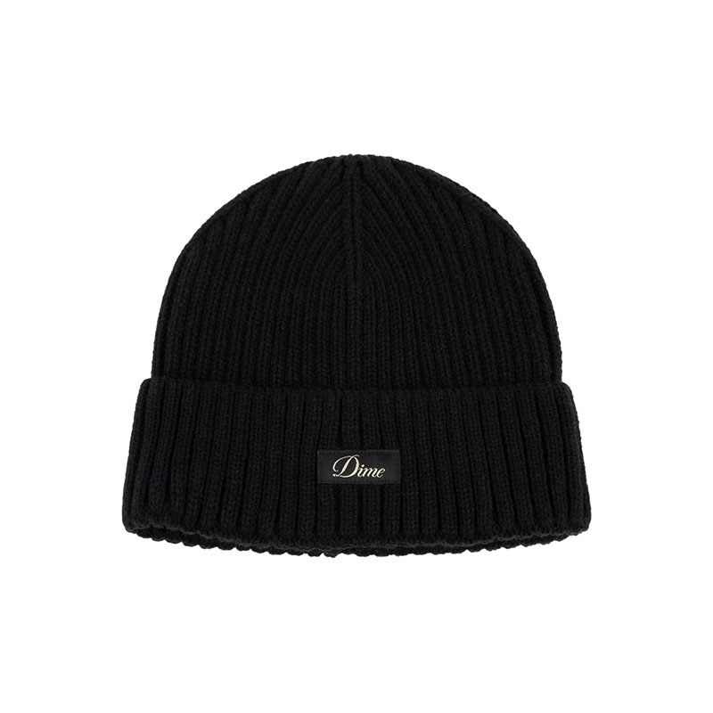 Dime MTL(ダイム)/ CURSIVE RIB BEANIE -3.COLOR-(BLACK)