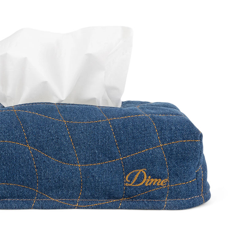 Dime MTL(ダイム)/ QUILTED TISSUE BOX COVER -INDIGO-