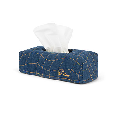 Dime MTL(ダイム)/ QUILTED TISSUE BOX COVER -INDIGO-