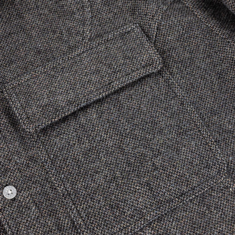 Dime MTL(ダイム)/ Wool Overshirt -SILVER-