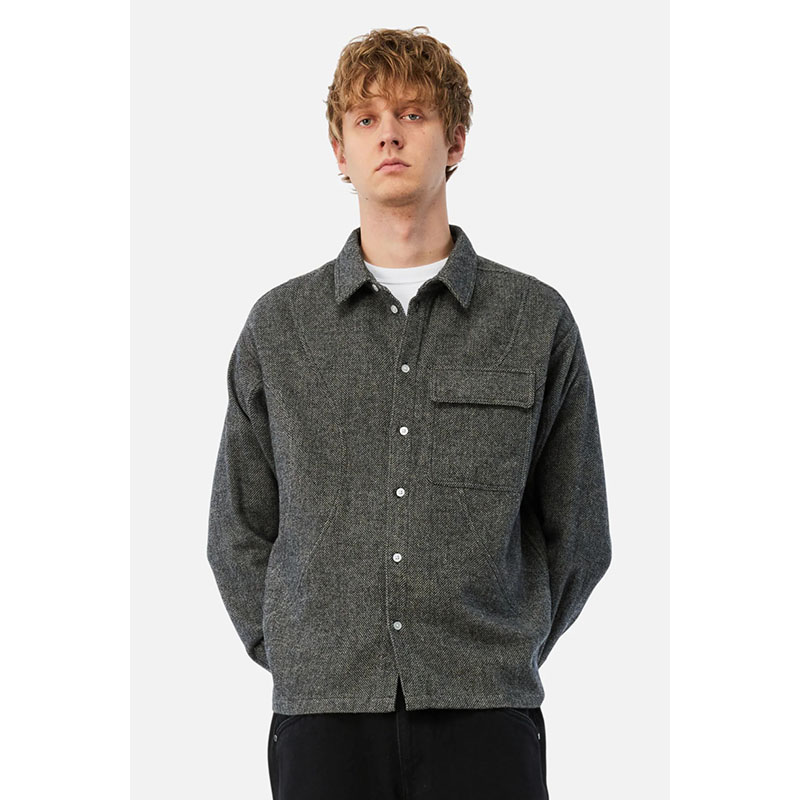 Dime MTL(ダイム)/ Wool Overshirt -SILVER-