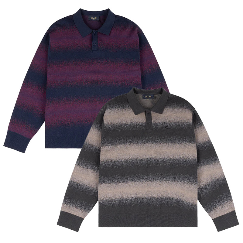 Dime MTL(ダイム)/ Striped Rugby Knit -2COLOR-