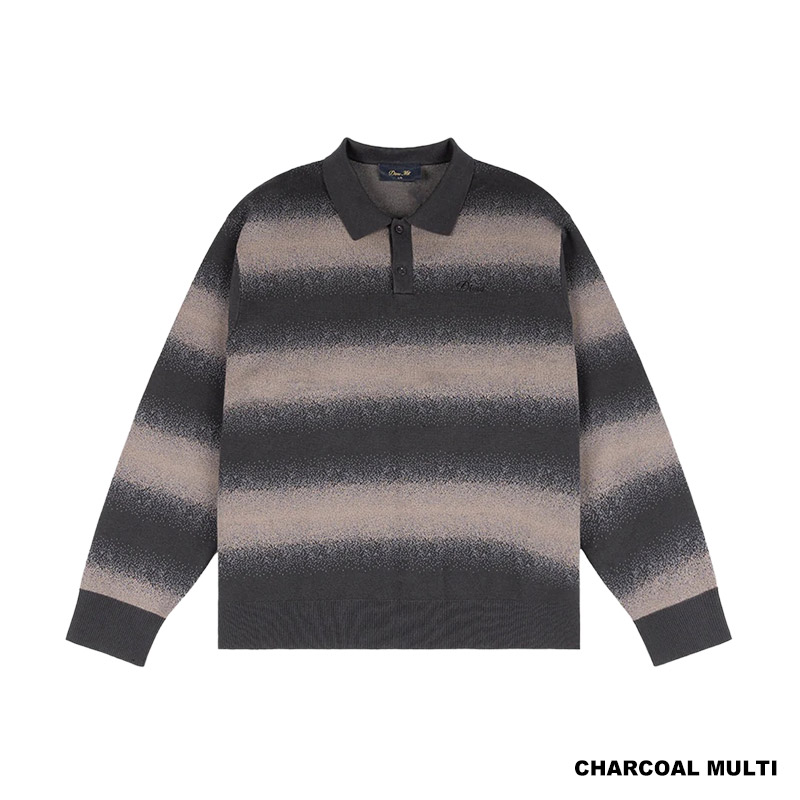 Dime MTL(ダイム)/ Striped Rugby Knit -2COLOR-