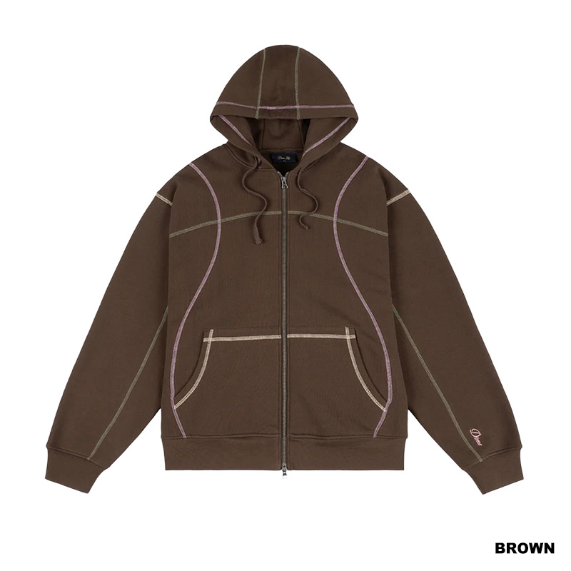 Dime MTL(ダイム)/ Court Zip Hoodie -2COLOR-