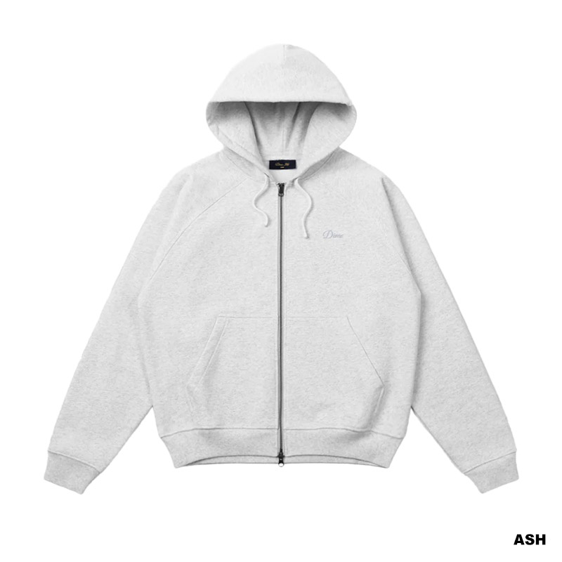 Dime MTL(ダイム)/ Cursive Small Logo Zip Hoodie -3COLOR-