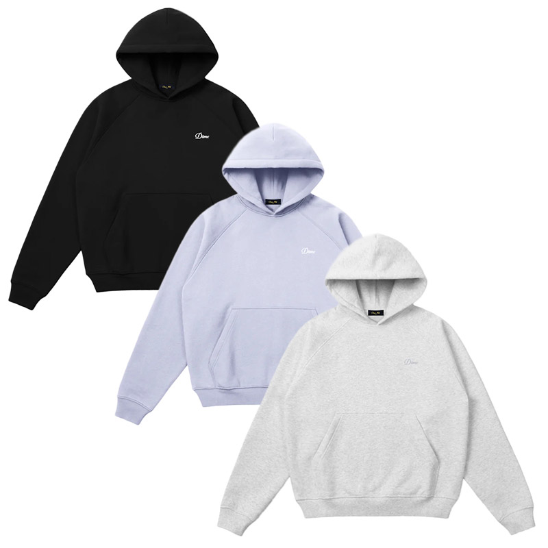 Dime MTL(ダイム)/ Cursive Small Logo Hoodie -3COLOR-