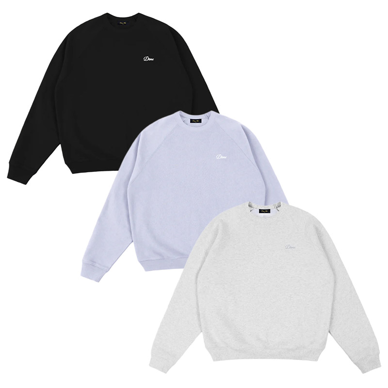 Dime MTL(ダイム)/ Cursive Small Logo Crewneck -3COLOR-