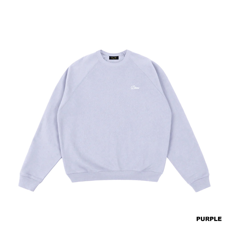 Dime MTL(ダイム)/ Cursive Small Logo Crewneck -3COLOR-