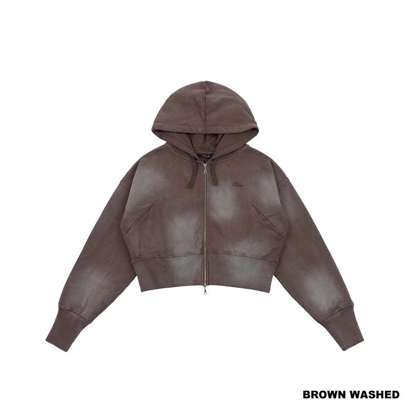Dime MTL(ダイム)/ Cropped Zip Hoodie -3COLOR-