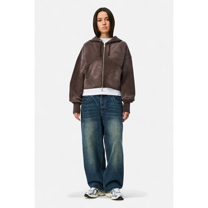 Dime MTL(ダイム)/ Cropped Zip Hoodie -3COLOR-