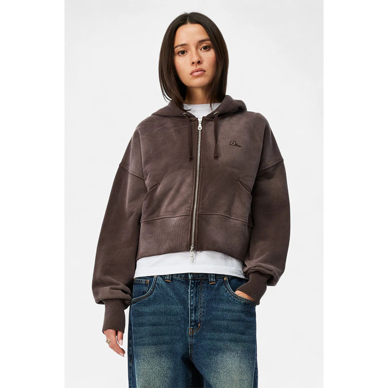 Dime MTL(ダイム)/ Cropped Zip Hoodie -3COLOR-