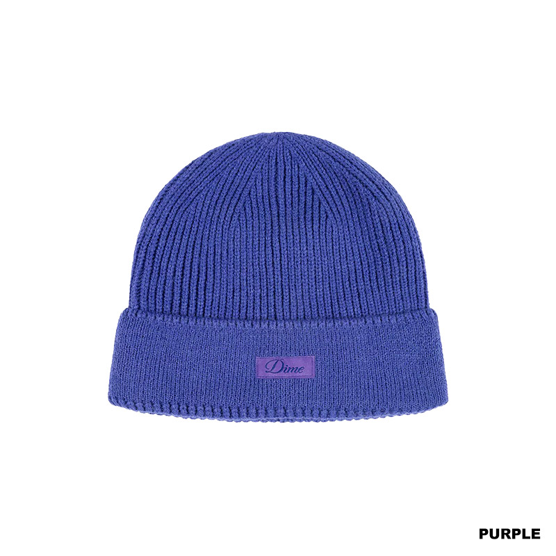 Dime MTL(ダイム)/ Cursive Rib Beanie -4COLOR-