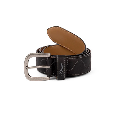 Dime MTL(ダイム)/ Desert Leather Belt -BLACK-