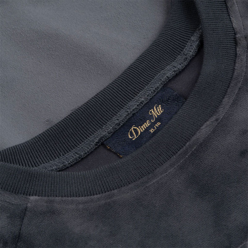 Dime MTL(ダイム)/ CURSIVE VELVET CREWNECK -2.COLOR-