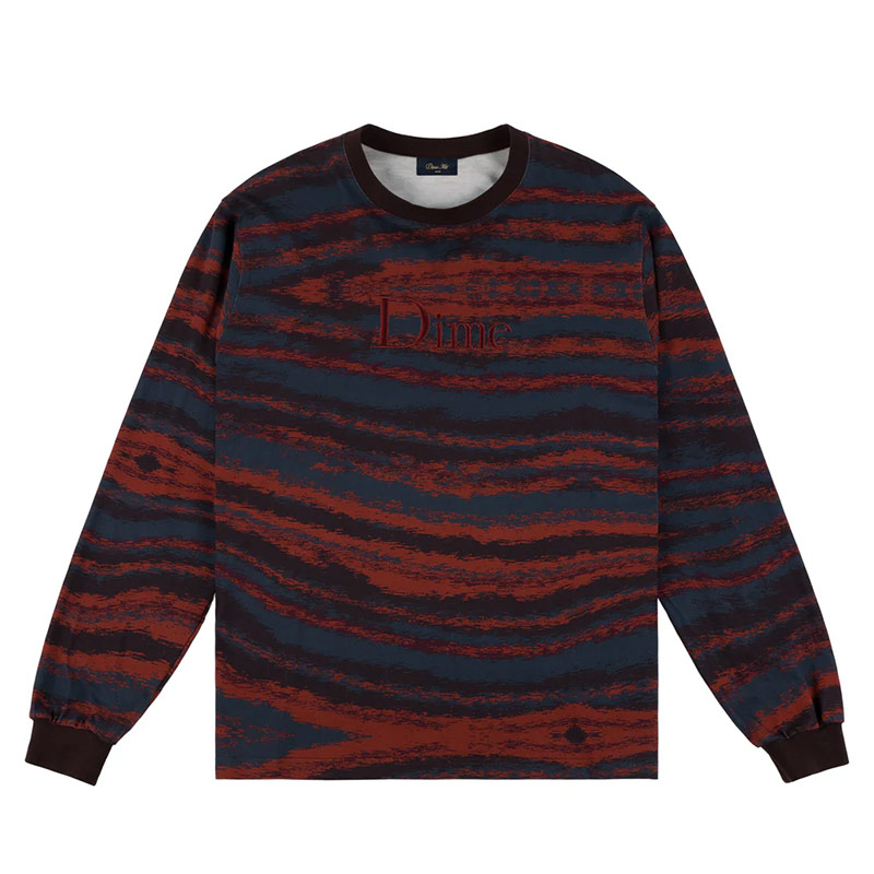 Dime MTL(ダイム)/ BRUSHSTROKE LS SHIRT -2.COLOR-(BURGUNDY)