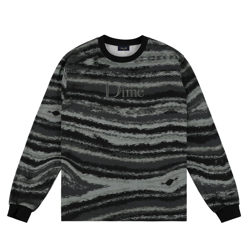 Dime MTL(ダイム)/ BRUSHSTROKE LS SHIRT -2.COLOR-(GREEN)