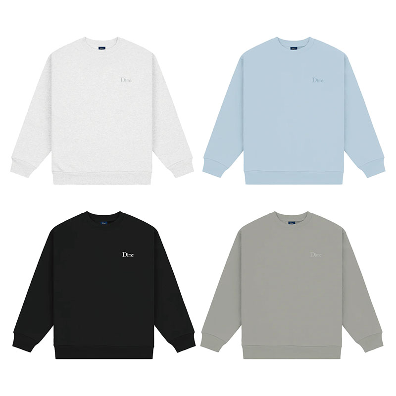 Dime MTL(ダイム)/ CLASSIC SMALL LOGO CREWNECK -4.COLOR-