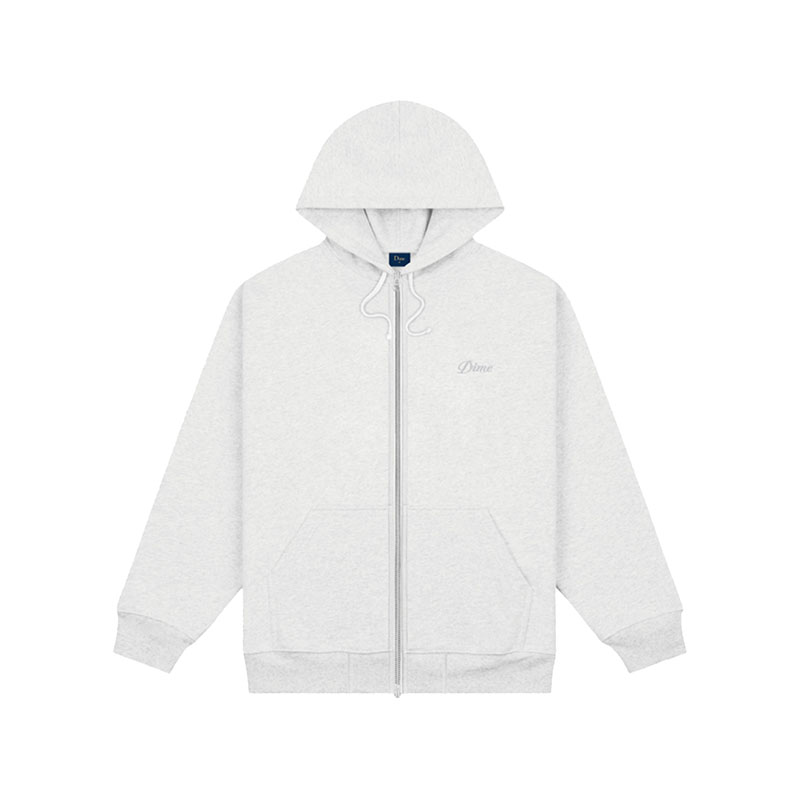 Dime MTL(ダイム)/ CURSIVE ZIP-HOODIE -3.COLOR-(ASH)