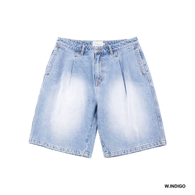 Dime MTL(ダイム)/ PLEATED DENIM SHORTS -2.COLOR-
