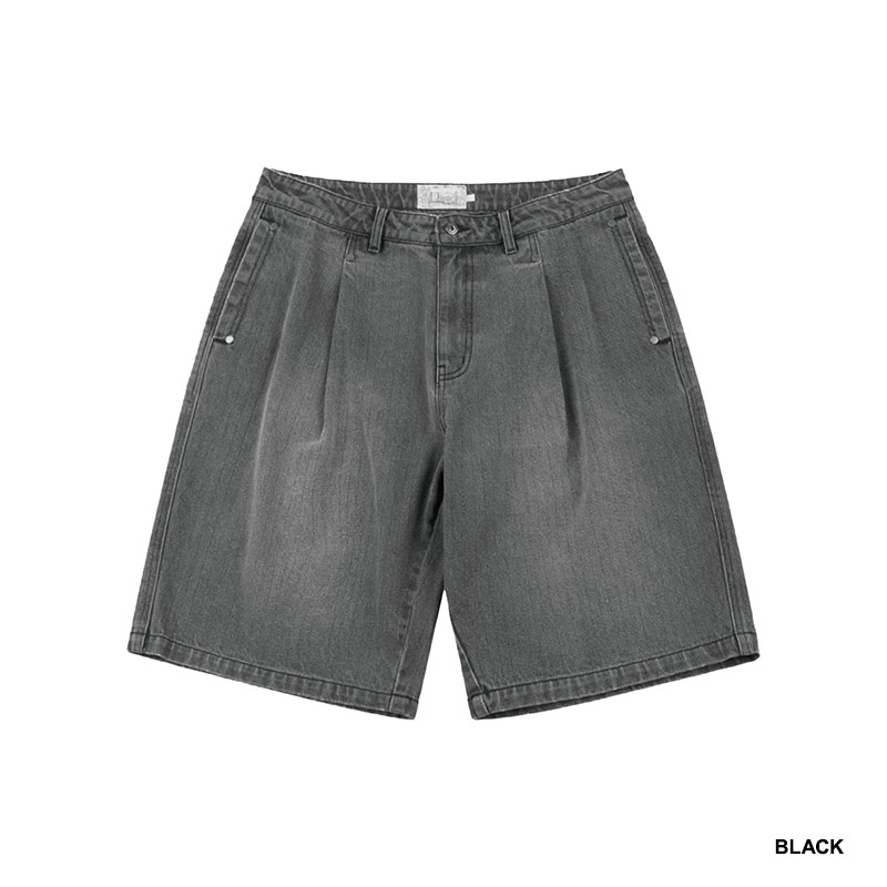 Dime MTL(ダイム)/ PLEATED DENIM SHORTS -2.COLOR-