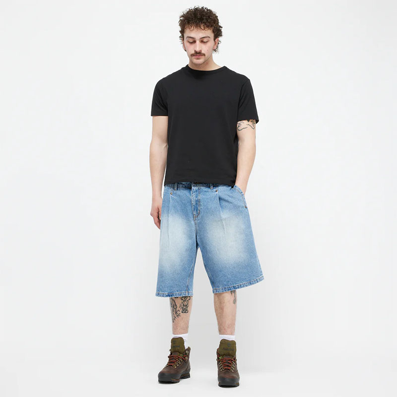 Dime MTL(ダイム)/ PLEATED DENIM SHORTS -2.COLOR-