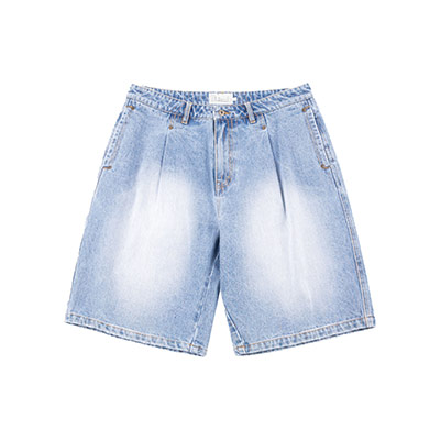Dime MTL(ダイム)/ PLEATED DENIM SHORTS -2.COLOR-